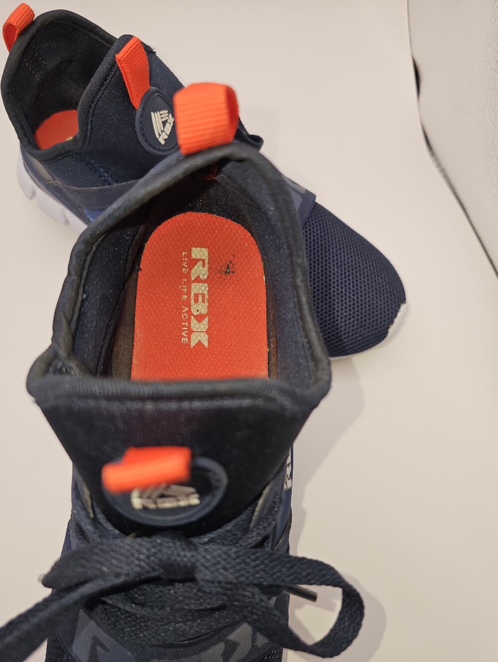 RBX Women's Navy Blue Athletic Sneakers with Red Pull Tabs, Size 6.5 - Picture 9 of 10